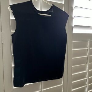 Women’s Black Sleeveless Cashmere Vest size M